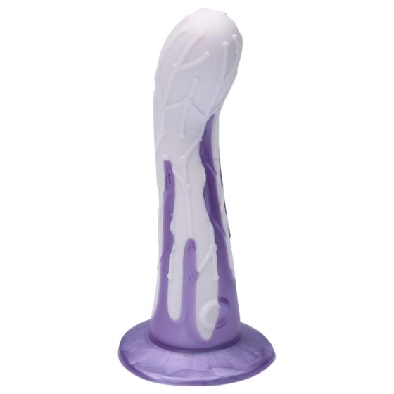 Ylva & Dite Cryptodite - přísavkový vzorovaný dildo (růžovo-fialový)