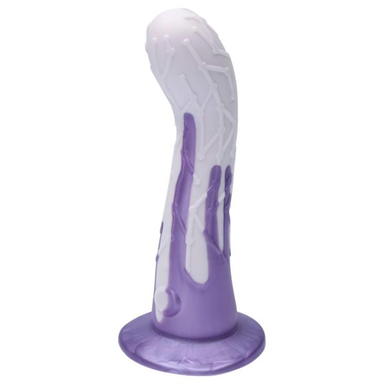 Ylva & Dite Cryptodite - přísavkový vzorovaný dildo (růžovo-fialový)