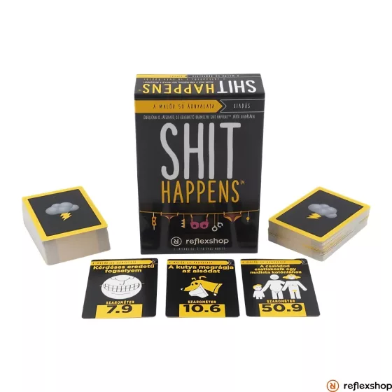 Shit Happens - společenská hra - 50 odstínů trapasů - v maďarštině