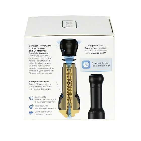 Kiiroo PowerBlow - masturbátor s inteligentním sacím příslušenstvím (černý)