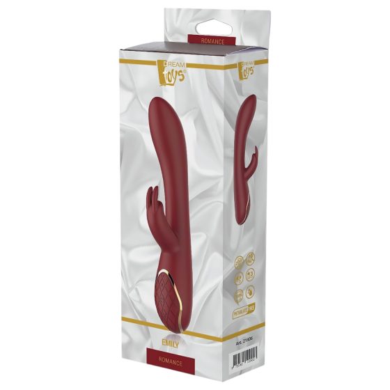 Romance Emily - vibrátor na G-bod s ramenem na klitoris - červený