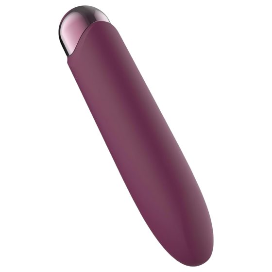 Glam - akumulátorový, vodotěsný mini vibrátor (fialový)