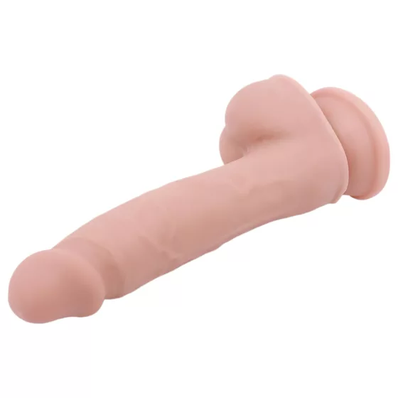 Mr. Dixx 7.6 - dildo s přísavkou a varlaty (přírodní, 19,5 cm)