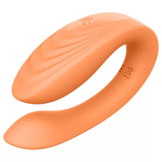 Glam - párový vibrátor na dálkové ovládání - dobíjecí - oranžový