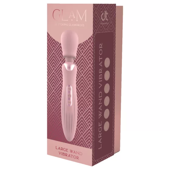 Glam - velký wand vibrátor (růžový)