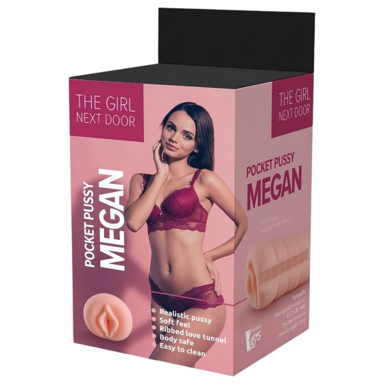 Dívka odvedle Megan - realistická umělá vagína (přírodní)