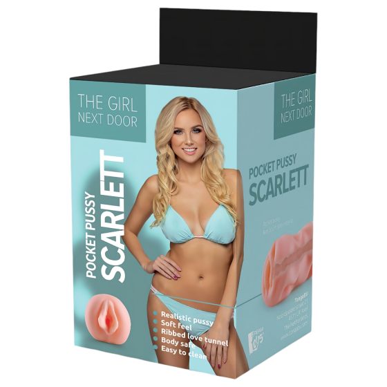 Sousedka Scarlett - realistická umělá vagína (růžová)