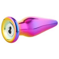   Glamour Glass - špičkový, rádiový, skleněný anální vibrátor (barevný)