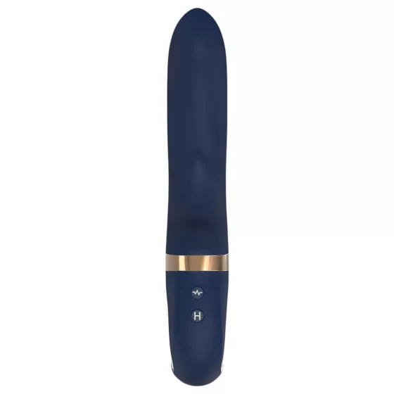 Dream Toys - vibrátor s ohřevem a baterií - modrý