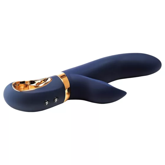 Dream Toys - vibrátor s ohřevem a baterií - modrý