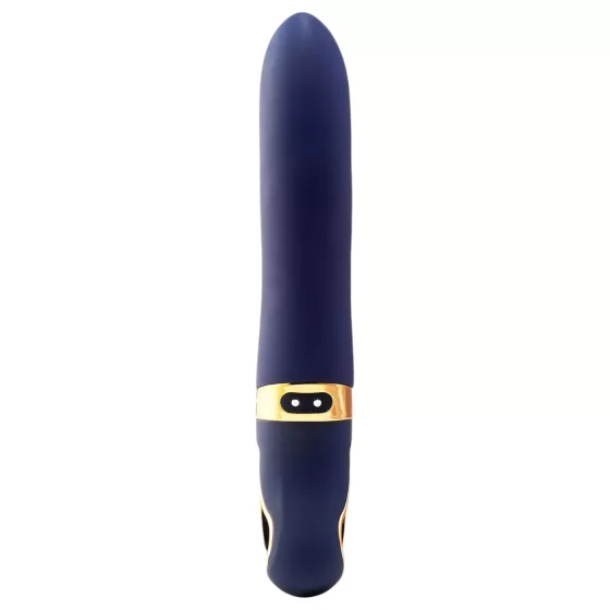 Dream Toys - vibrátor s ohřevem a baterií - modrý