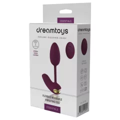   Dreamtoys Essentials - nositelné ohebné vibrační vajíčko (fialové)