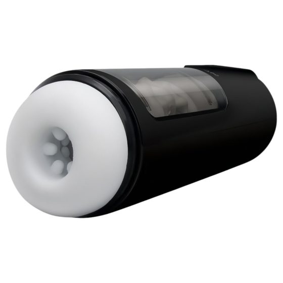 Dreamtoys Blowtech - vibrační, pohyblivý masturbátor (černý)