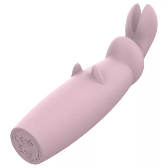 Nude Hazel - vibrátor na klitoris s králíčkem - akumulátorový - fialový