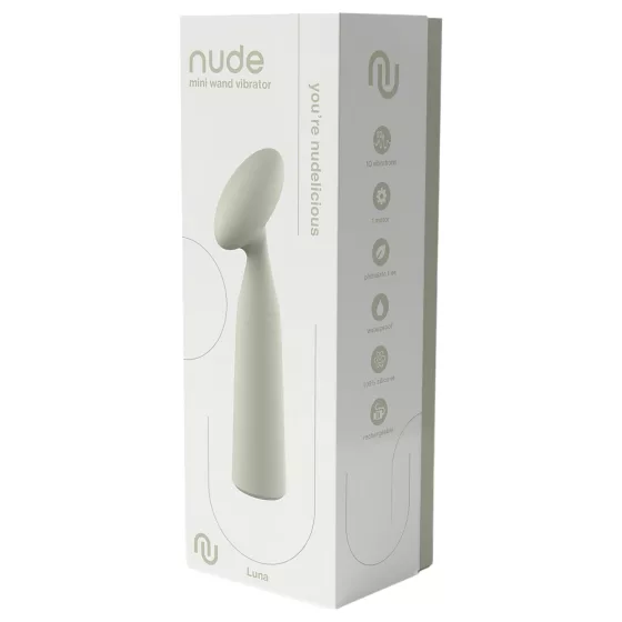 Nude Luna - mini vibrační masážní strojek - akumulátor - šedá
