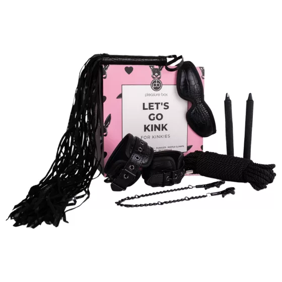 Pleasure Box Let's Go Kink - bondage sada - 6 dílů