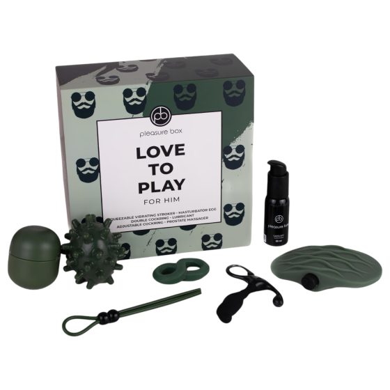 Pleasure Box Love to Play - masturbátor set - 6 dílů