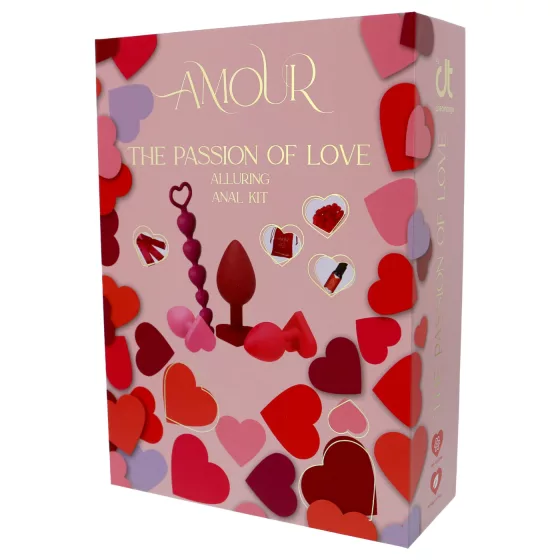 Dreamtoys Amour - dárková sada pro anální trénink (červená)