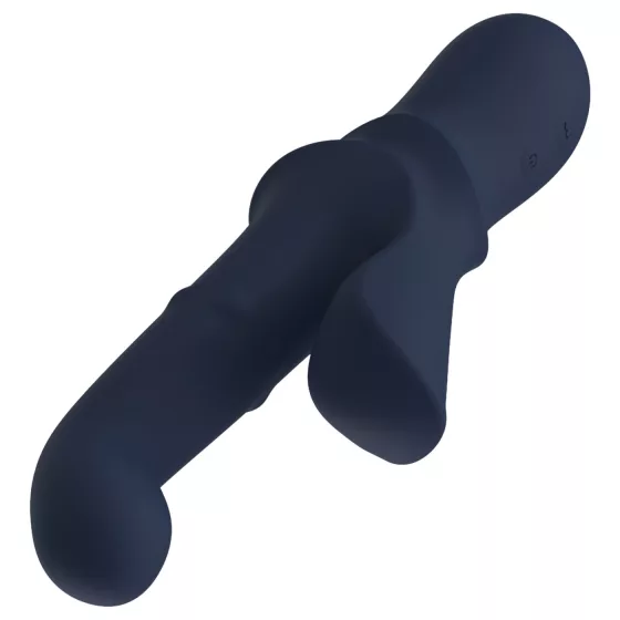Goddess Iris - perlový vibrátor s ramínkem na klitoris (modrý)