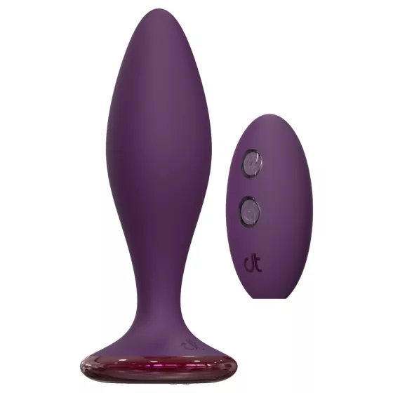 Glam - anální vibrátor s dálkovým ovládáním (fialový)
