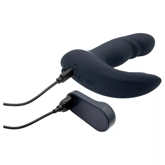 Dreamtoys Pulz - pulzační anální vibrátor s dálkovým ovládáním (modrý)