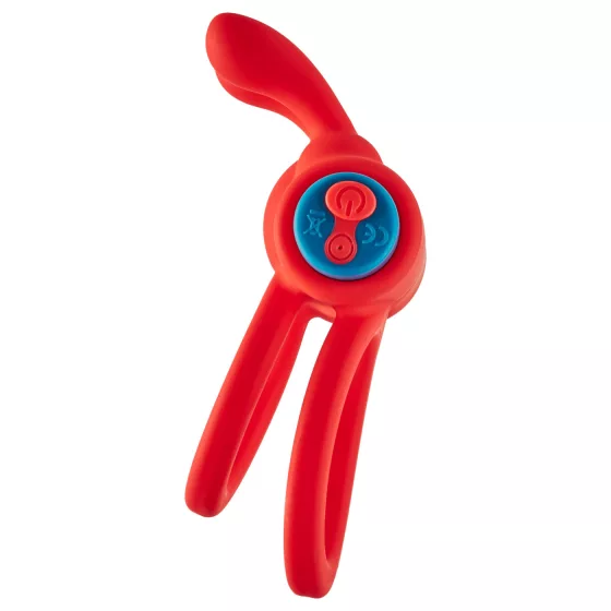 Dreamtoys Love Signal - vibrační erekční kroužek (červený)