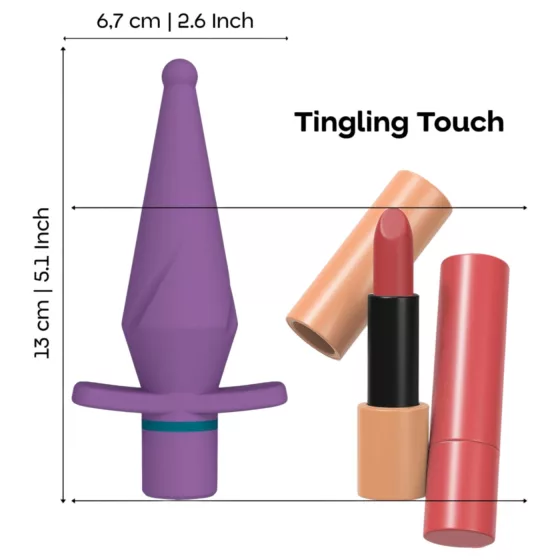 Dreamtoys Love Signal - vibrační anální kolík (fialový)