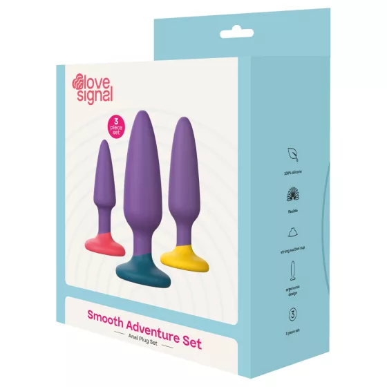 Dreamtoys Love Signal - sada análních kolíků (fialová)