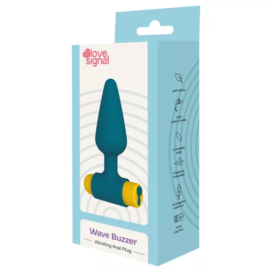 Dreamtoys Love Signal - vibrační anální kolík (modrý)