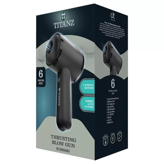 Titanz Thrusting Blow Gun - automatický masturbátor (černý)