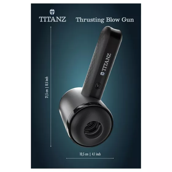 Titanz Thrusting Blow Gun - automatický masturbátor (černý)