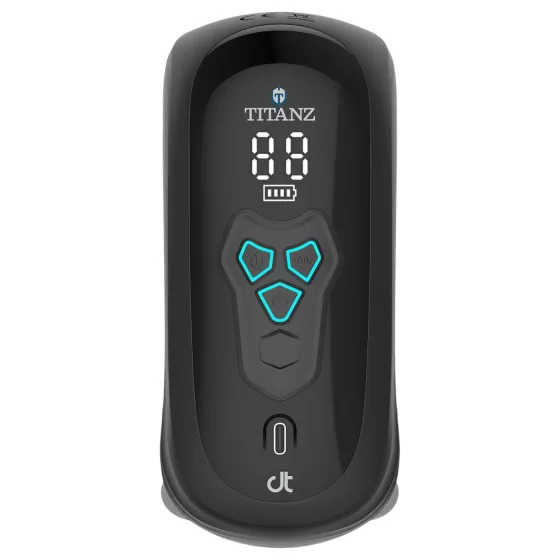 Titanz Auto Squeeze - automatický masturbátor (černý)