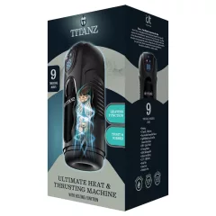   Titanz Ultimate Heat & Thrusting - automatický masturbátor (černý)