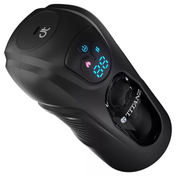 Titanz Ultimate Heat & Thrusting - automatický masturbátor (černý)