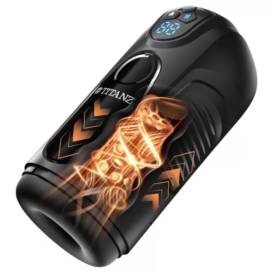 Titanz Ultimate Heat & Thrusting - automatický masturbátor (černý)