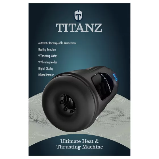 Titanz Ultimate Heat & Thrusting - automatický masturbátor (černý)