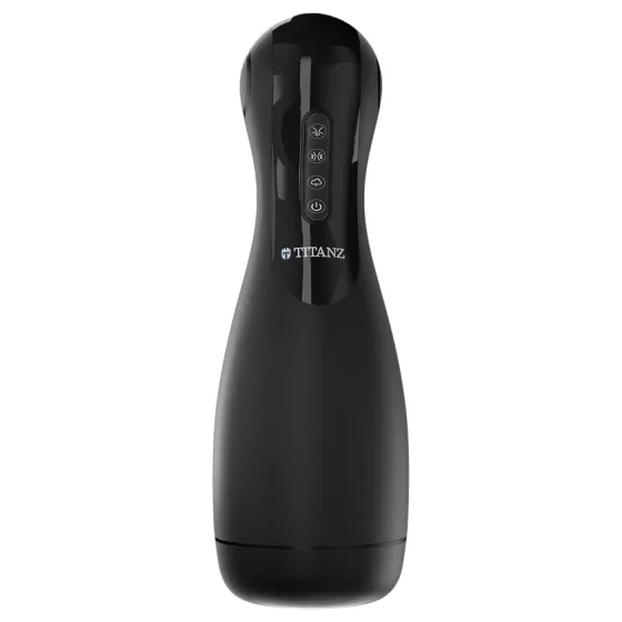 Titanz Ultimate Squeeze & Suck - automatický masturbátor (černý)