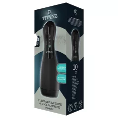   Titanz Ultimate Squeeze & Suck - automatický masturbátor (černý)