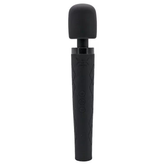 Pixey Deluxe Black Velvet - wand vibrátor M (černý)