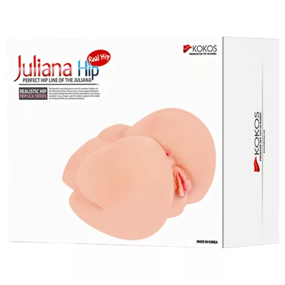 Kokos Juliana - realistický torzo masturbátor (tělová barva)