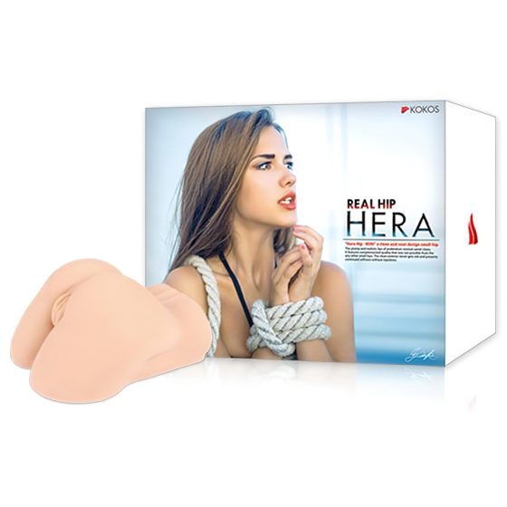 Kokos Hera - realistický torzo umělá vagína a zadeček (přírodní)