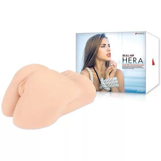 Kokos Hera - realistická torzo umělá vagína a zadeček (tělová barva)