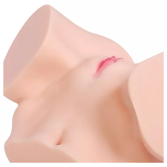 Kokos Onahole - realistický torzo masturbátor (přírodní)