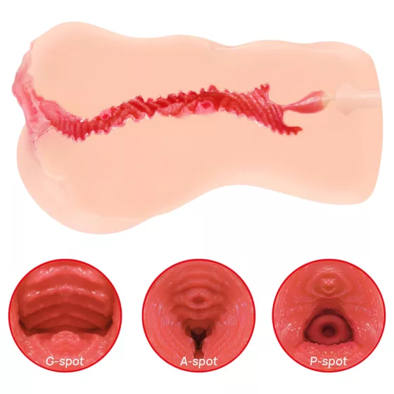 Kokos Onahole 001 XL - realistická umělá vagína masturbátor (tělová barva)