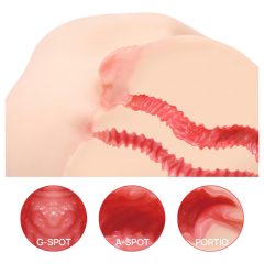   Kokos Vanilla 004 - realistické torzo masturbátoru (přírodní vzhled)