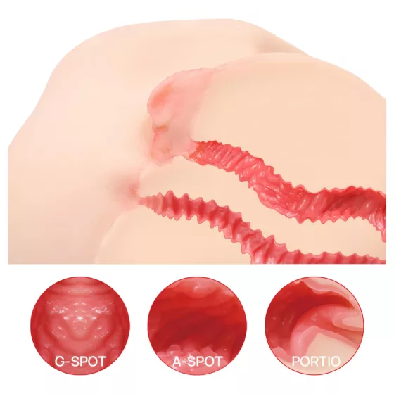 Kokos Vanilla 004 - realistický torzo masturbátor (tělová barva)