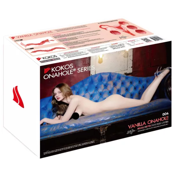 Kokos 004 - realistický masturbátor torzo - přírodní barva