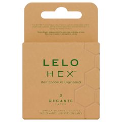 LELO Hex Organic - luxusní kondomy (3 ks)