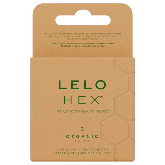 LELO Hex Organic - luxusní kondomy (3 ks)