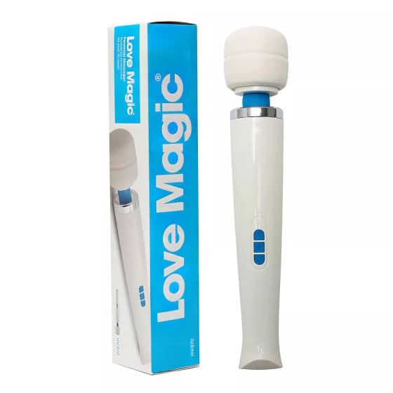 Love Magic Wand - akumulátorový masážní vibrátor - bílý